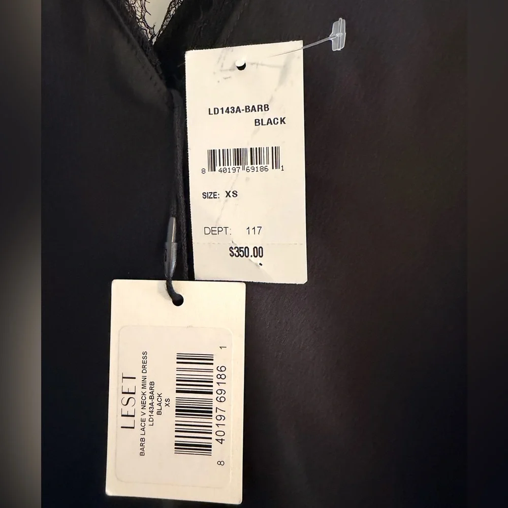 LESET Barb Lace V Neck Mini Dress - Picture 3 of 10